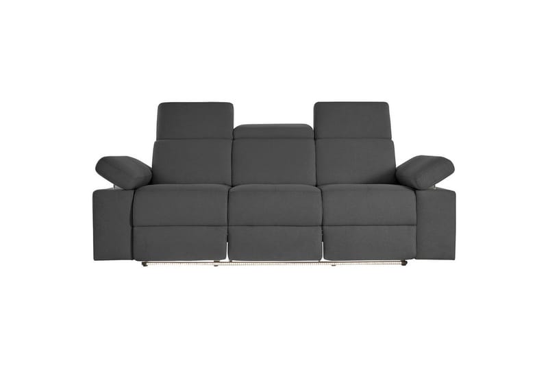Sofa 3-seter Rayland Grå, Sunday Stoff, Manuell hvilestol - Grå, Sunday Stoff, Manuell hvilestol - Møbler - Sofaer - Sofa 3 seter