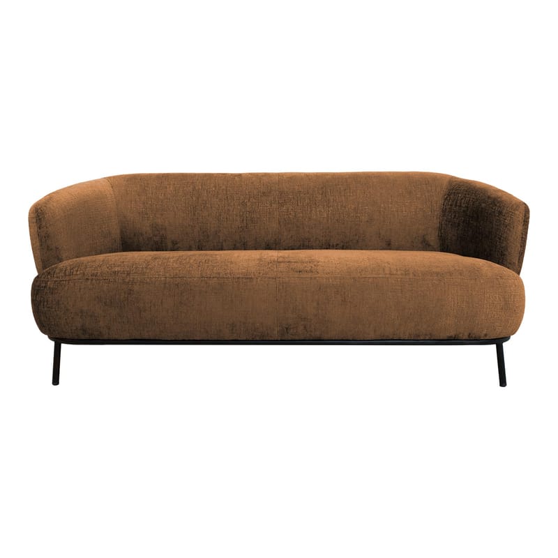 Sofa HOME4YOU Gemala 2,5-seter Oransje - oransje - Møbler - Sofaer - Fløyel sofaer