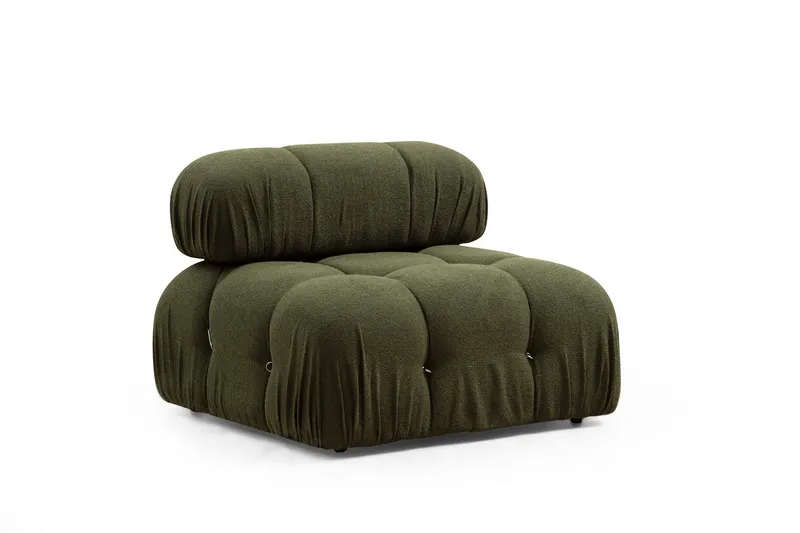Belgin Boblende Divansofa 3-seter 288 cm - Grønn - Møbler - Sofaer - Modulsofaer - Komplett modulsofa