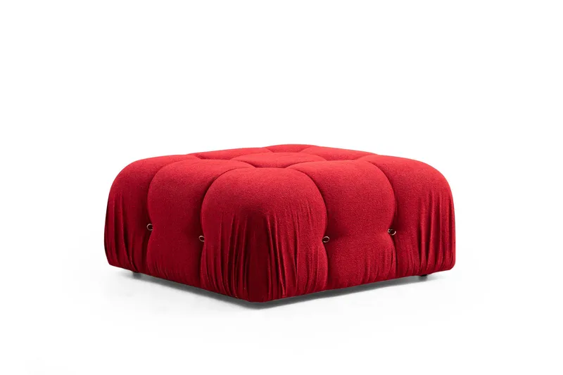 Belgin Boblende Divansofa 3-seter 288 cm - Rød - Møbler - Sofaer - Modulsofaer - Komplett modulsofa