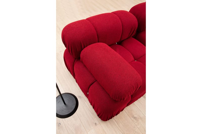 Belgin Boblende Divansofa 3-seter 288 cm - Rød - Møbler - Sofaer - Modulsofaer - Komplett modulsofa