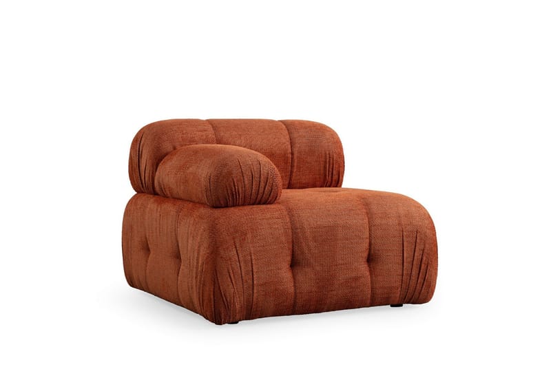 Belgin Sofa med Sjeselong 3-seter - Oransje - Møbler - Sofaer - Modulsofaer - Komplett modulsofa