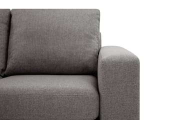 Crazy Limited Edition 4-seters Venstrevendt L-formet Dyp Sjeselongsofa i Stoff - Grå - Møbler - Sofaer - Sofa med sjeselong