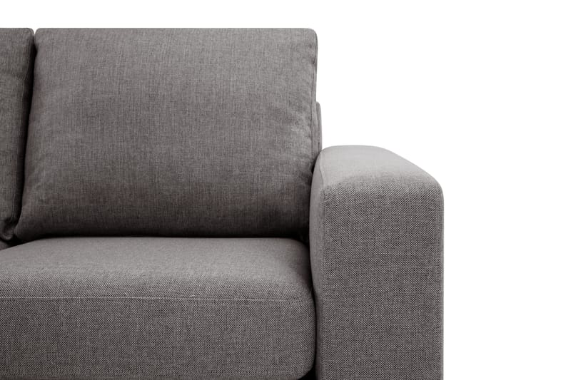 Crazy Limited Edition 4-seters Venstrevendt L-formet Dyp Sjeselongsofa i Stoff - Grå - Møbler - Sofaer - Sofa med sjeselong