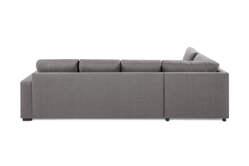 Crazy Limited Edition 4-seters Venstrevendt L-formet Dyp Sjeselongsofa i Stoff - Grå - Møbler - Sofaer - Sofa med sjeselong