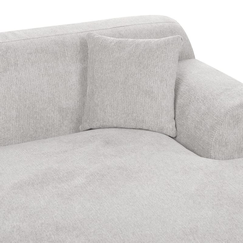 Hjørnesofa Holt - Grå, brun/Polyester - Møbler - Sofaer - Sofa med sjeselong