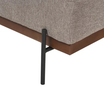 Hjørnesofa Mariferd - Lys brun, svart, mørkt tre/Venstrevendt - Møbler - Sofaer - Sofa med sjeselong