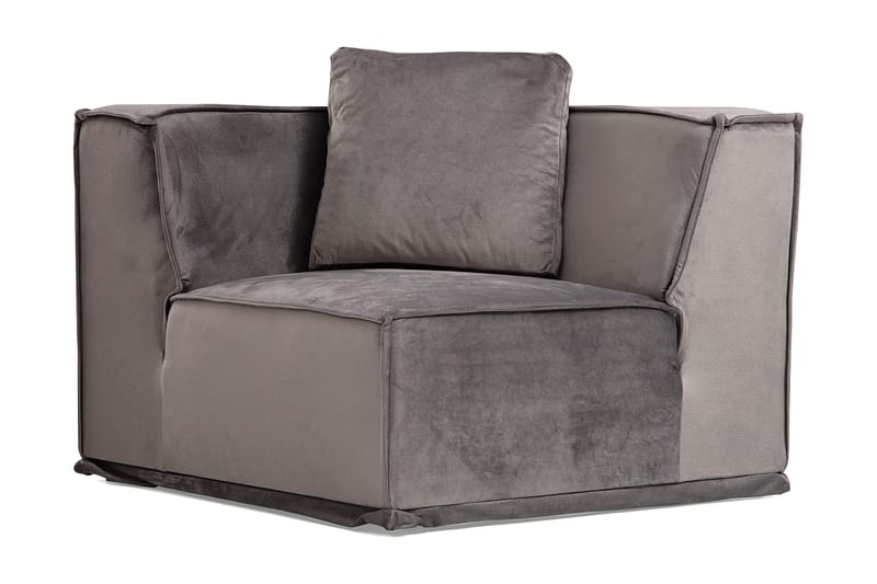 Nightcap Sofa m. Divan 4-seters - Grå - Møbler - Sofaer - Modulsofaer - Komplett modulsofa