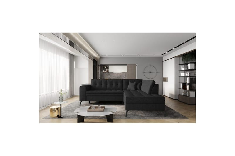 Seksjon Eltap Lanvin 260x210x93 cm - Vero 10, Høyre - Møbler - Sofaer - Sovesofaer