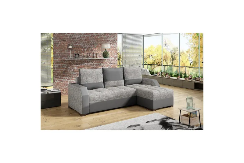 Sofa Eltap Aris 250x90 x150 cm - Berlin 01, Soft 29, Grå - Møbler - Sofaer - Sovesofaer - Sovesofa divan