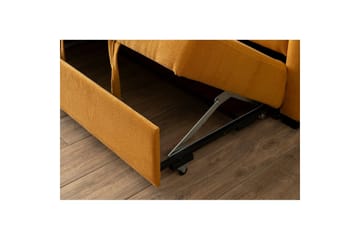 Tareen Sofa med Divan 3-seter - Sennepsgul - Møbler - Sofaer - Sovesofaer - Sovesofa divan
