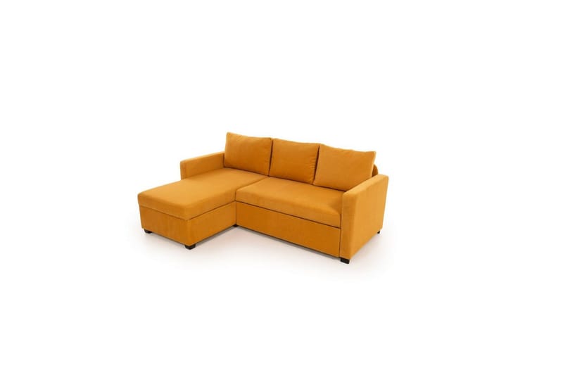 Tareen Sofa med Divan 3-seter - Sennepsgul - Møbler - Sofaer - Sovesofaer - Sovesofa divan