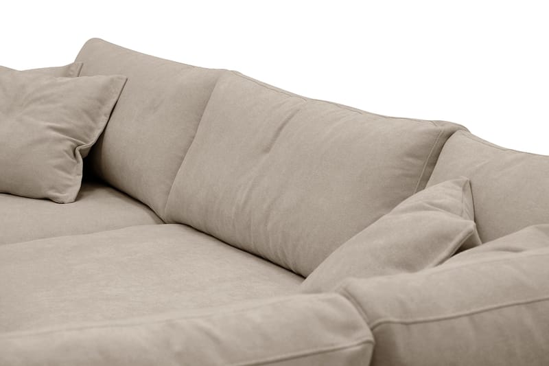 Valencia Ekstra Dyp 4-seters sofa med Sjeselong Høyre - Brun - Møbler - Sofaer - Sofa med sjeselong