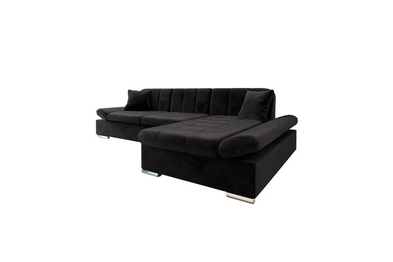 Vananda Soffa med Divan 3-seter - Svart - Møbler - Sofaer - Sovesofaer - Sovesofa divan