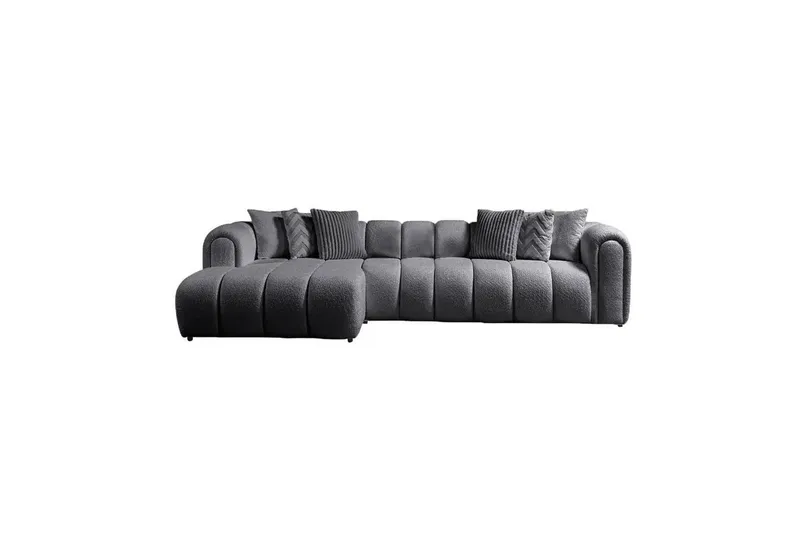 Varrel Sofa med divan 3-seter, Mørkgrå