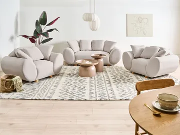 Sofagruppe Ringel - Lys beige - Møbler - Sofaer - Sofagrupper