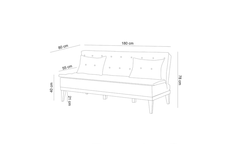 Fuoco Sofagruppe - Krem - Møbler - Sofaer - Sofagrupper