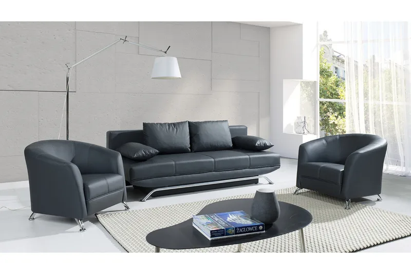 Oils Sofagruppe - Svart - Møbler - Sofaer - Sofagrupper