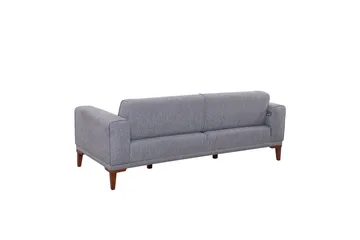 Wyong Sofagruppe 3-seters Sofa + Lenestol - Grå - Møbler - Sofaer - Sofagrupper