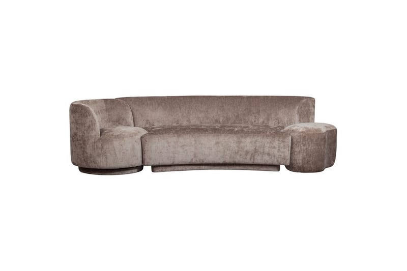 Sofasett Kombi-Popular med puff - Taupe - Møbler - Sofaer - Sofa 3 seter