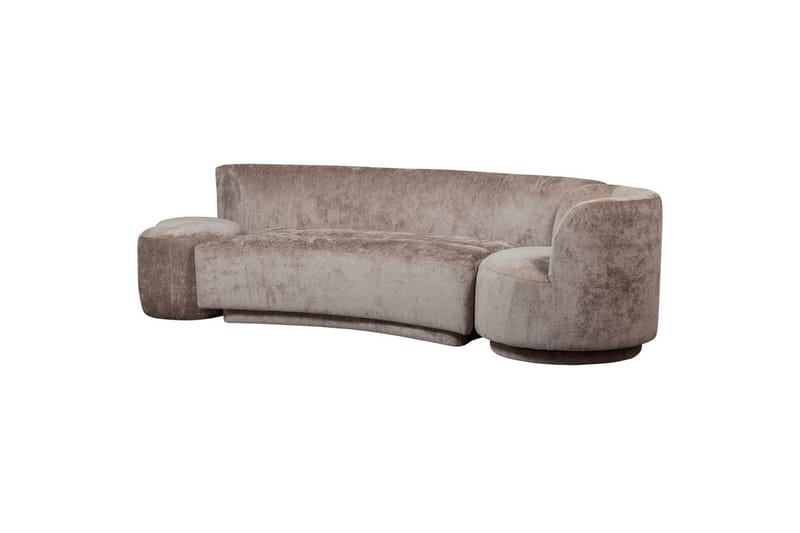 Sofasett Kombi-Popular med puff, Taupe