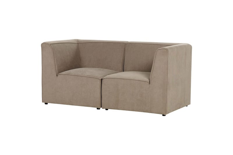 Soffa 2-sitssoffa Lemvig Grön Taupe - Møbler - Sofaer - Modulsofaer - Komplett modulsofa