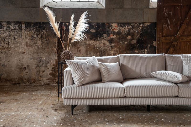 Sofia 3-seters Sofa - Beige - Møbler - Sofaer - Sofa 3 seter