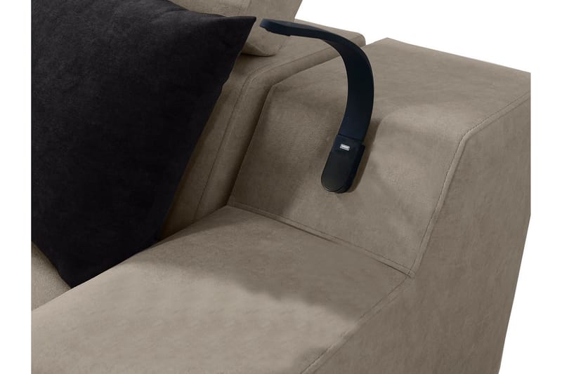 4-seters Sovesofa Høyre - Beige - Møbler - Sofaer - Sovesofaer