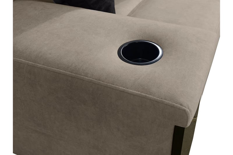 5-seters Sovesofa Høyre - Rosa - Møbler - Sofaer - Sovesofaer