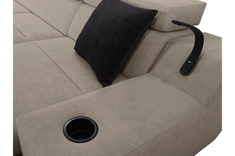 5-seters Sovesofa Høyre - Rosa - Møbler - Sofaer - Sovesofaer