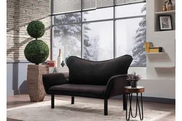 Annabelle Sovesofa 2-seter - Svart - Møbler - Sofaer - Sovesofaer
