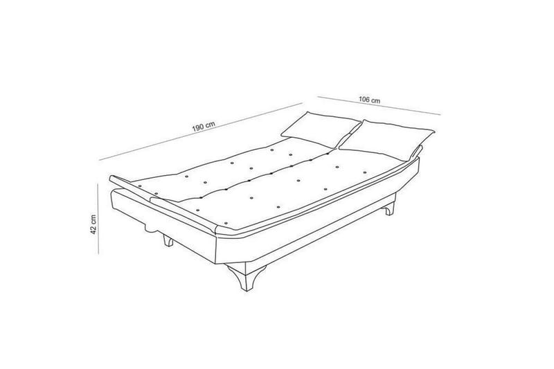 Defiglio 3-seter Sovesofa - Grønn - Møbler - Sofaer - Sovesofaer
