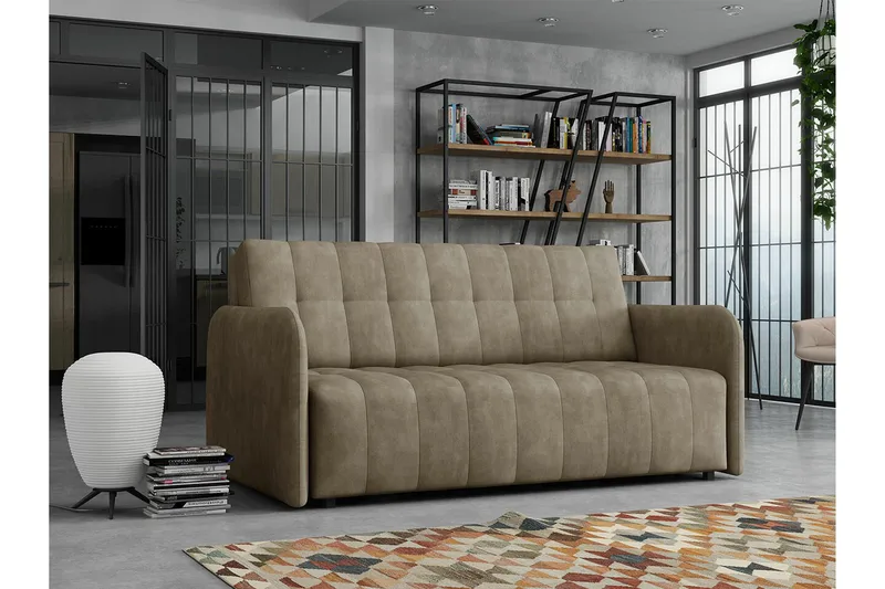Denegal 3-sits Bäddsoffa Brown - Møbler - Sofaer - Sovesofaer
