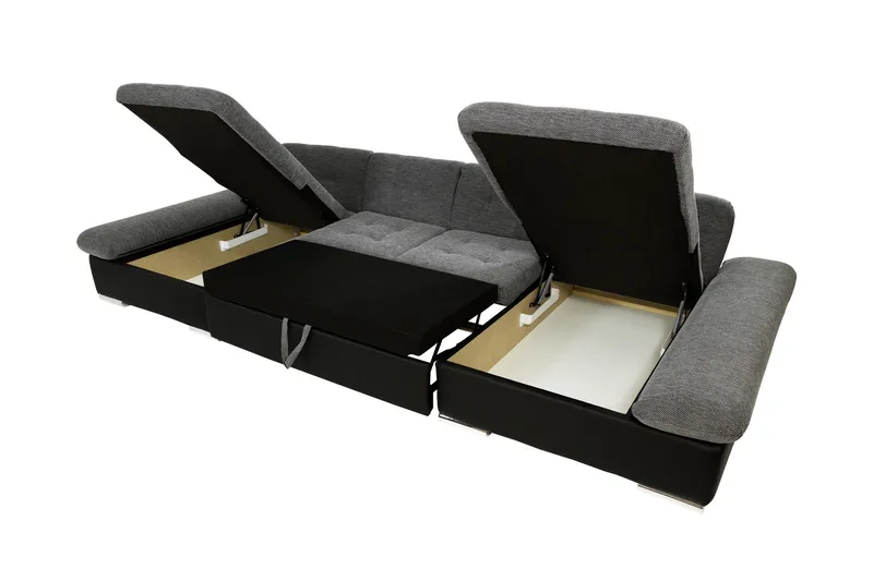 Dewitt Sovesofa Dubbeldivan 5-sits - Grå - Møbler - Sofaer - Sovesofaer