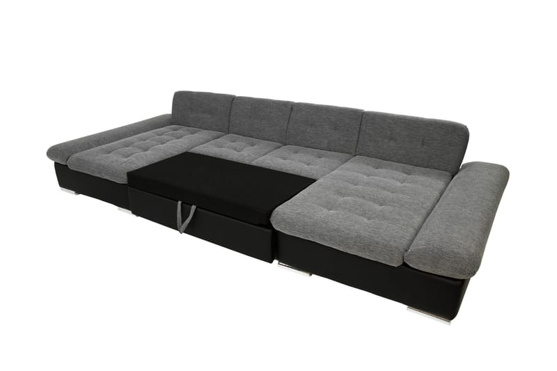 Dewitt Sovesofa Dubbeldivan 5-sits - Svart - Møbler - Sofaer - Sovesofaer