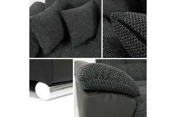 Dynir Sovesofa m. Divan og Sjeselong 4-seters - Hvit - Møbler - Sofaer - Sovesofaer