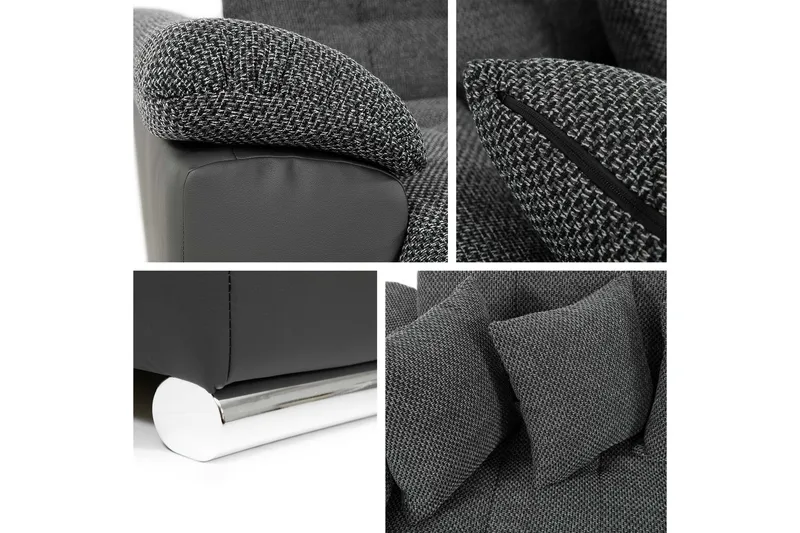 Dynir Sovesofa Med Divan Og Sjeselong 5-Seter - Grønn - Møbler - Sofaer - Sovesofaer