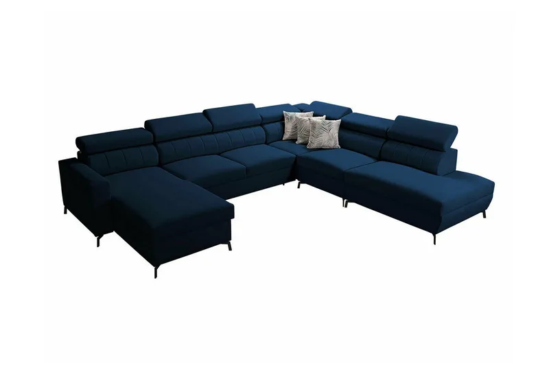 Galbally 5-sits Hörnbäddsoffa Dark blue