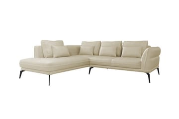 Graystone 4-sits Hörnbäddsoffa Beige/Light beige - Møbler - Sofaer - Sofa med sjeselong - 4 seters sofa med divan