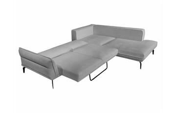 Graystone 4-sits Hörnbäddsoffa Light grey/Dark grey - Møbler - Sofaer - Sofa med sjeselong - 4 seters sofa med divan