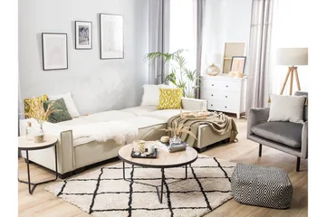 Halsnead Hjørnesovesofa Venstre - Beige - Møbler - Sofaer - Sovesofaer