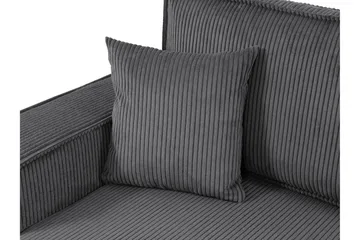 Hobson Sovesofa med Dobbel Sjeselong 4-seter i Plysj - Brun - Møbler - Sofaer - Sovesofaer