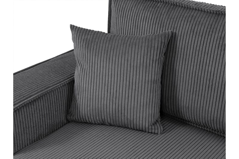 Hobson Sovesofa med Dobbel Sjeselong 4-seter i Plysj - Brun - Møbler - Sofaer - Sovesofaer