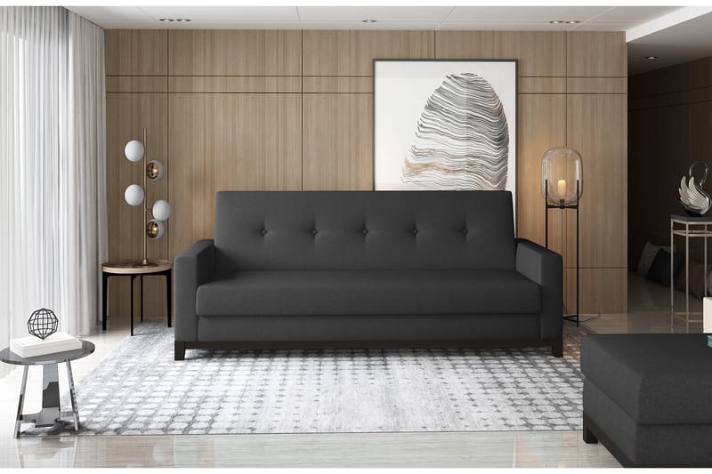 Iselene 2-seter Sovesofa - Svart - Møbler - Sofaer - Sovesofaer