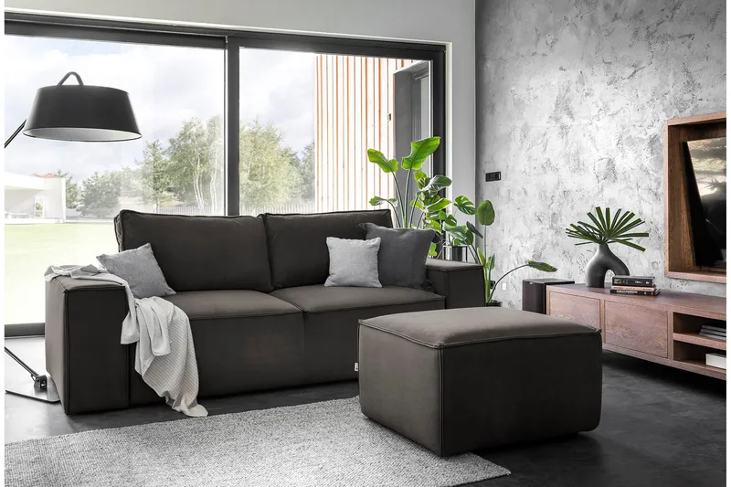 Kamli Sovesofa 3-seters med Oppbevaring, Brun