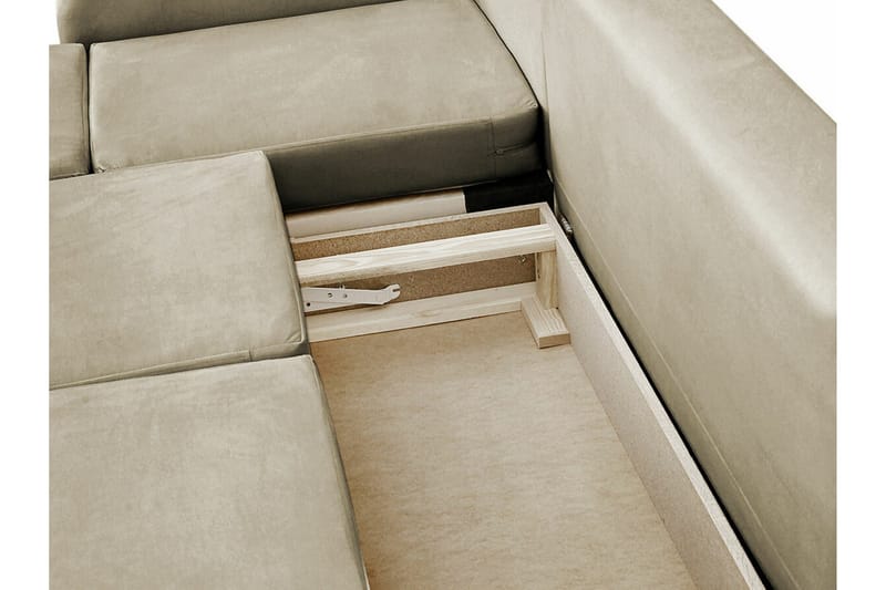 Knocklong 4-sits Hörnbäddsoffa beige - Møbler - Sofaer - Sovesofaer