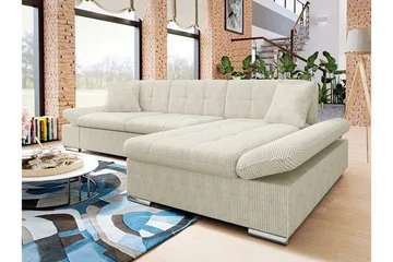 Lomux 3-seters hjørnesovesofa - Møbler - Sofaer - Sovesofaer