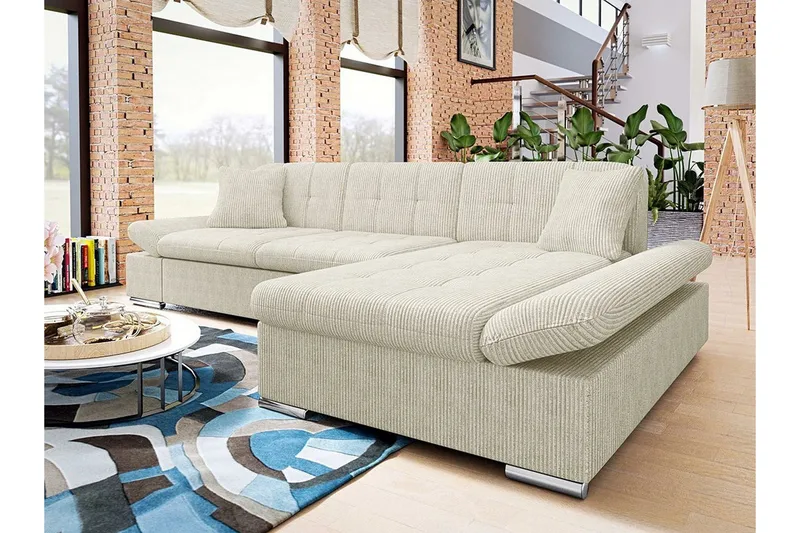 Lomux 3-seters hjørnesovesofa - Møbler - Sofaer - Sovesofaer