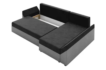 Ovadia 5-seters Sovesofa - Svart/Rød - Møbler - Sofaer - Sovesofaer