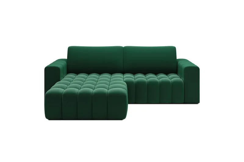 Seksjon Eltap Bonett 250x175x92 cm - Kronos 19, Mørk grønn, Venstre - Møbler - Sofaer - Sovesofaer
